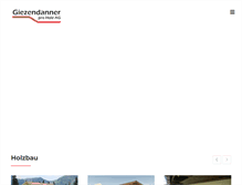 Tablet Screenshot of giezendanner-ag.ch